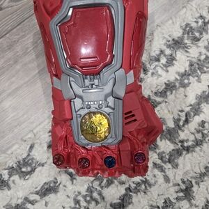 Marvel Red and Silver Gauntlet with Colorful Gems